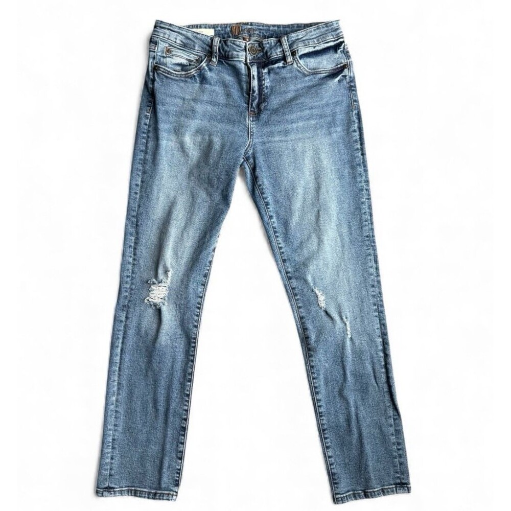 Kut From The Kloth Katy Boyfriend Jeans Style KP799MH2R Med Wash Denim Size 8